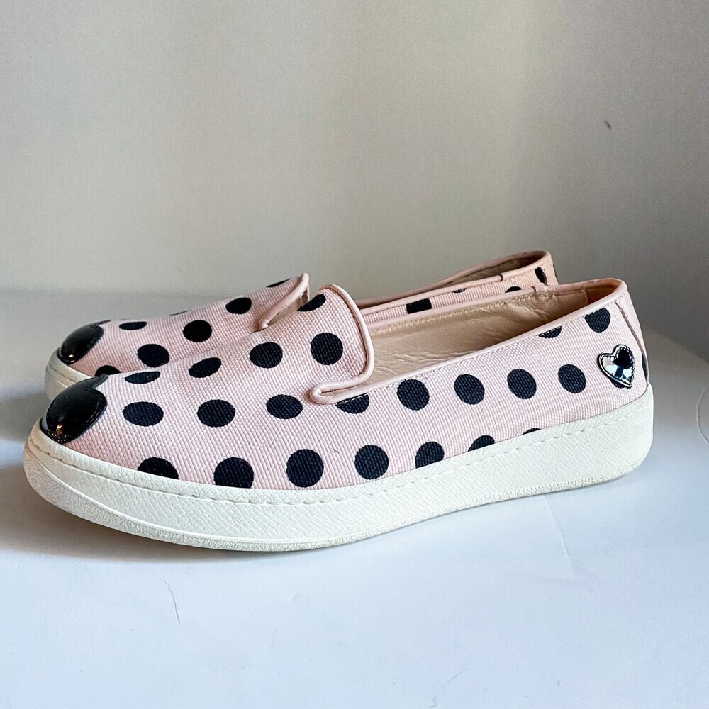 Hogan X Katie Grand Pink Polka Dot Slip on Sneakers 37 Italy - Picture 5 of 8